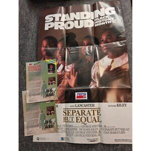 1992 Pepsi Black History Month Standing Proud Separate But Equal Promo Poster